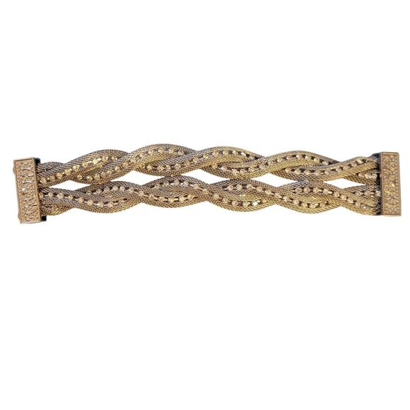SILVER MAGNATIC Braided Bracelet - Picture 1 of 6